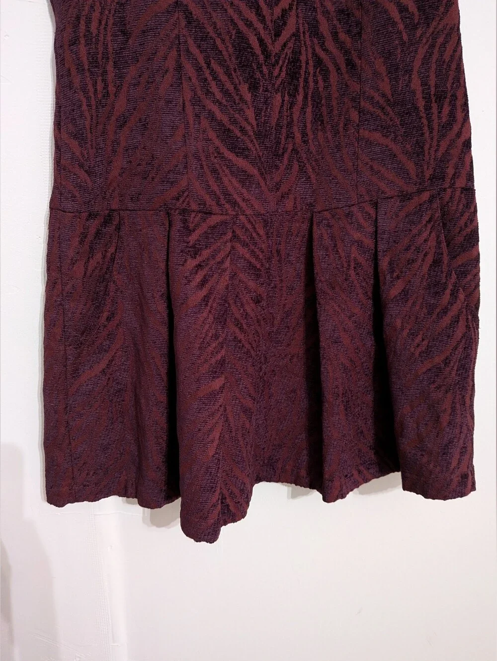Free People Chenille Zebra Drop Waist Dress